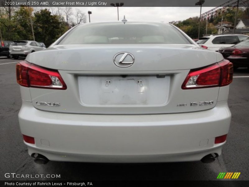 Glacier Frost Mica / Light Gray 2010 Lexus IS 250 AWD