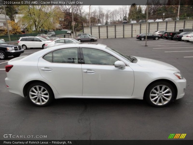 Glacier Frost Mica / Light Gray 2010 Lexus IS 250 AWD