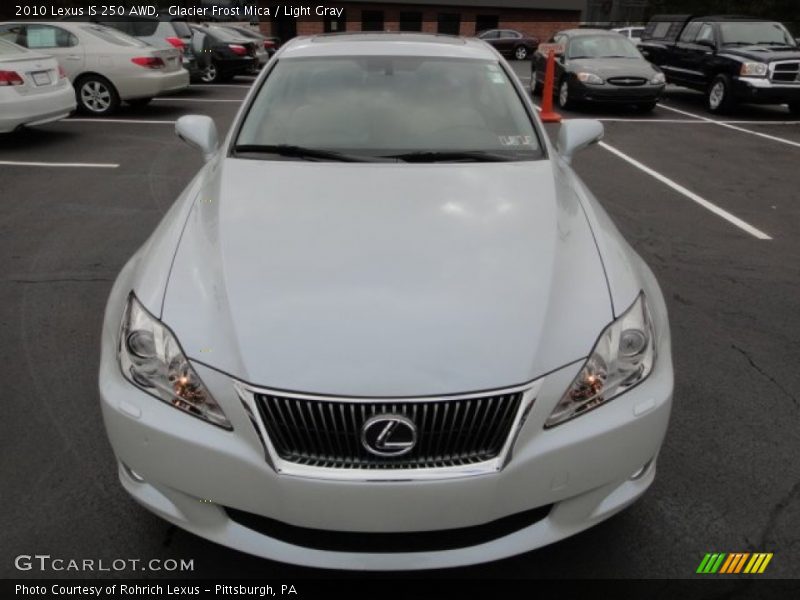 Glacier Frost Mica / Light Gray 2010 Lexus IS 250 AWD