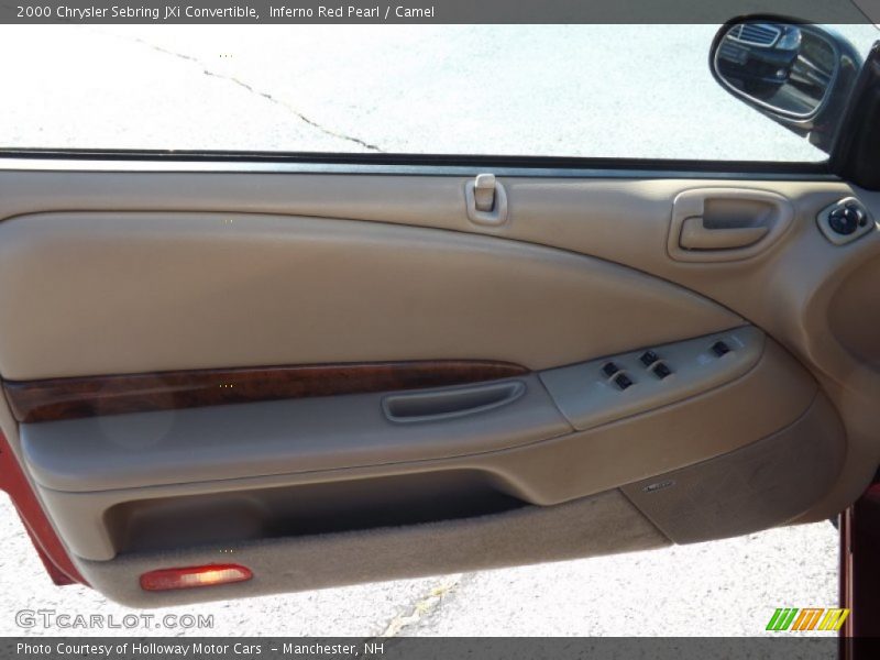 Inferno Red Pearl / Camel 2000 Chrysler Sebring JXi Convertible