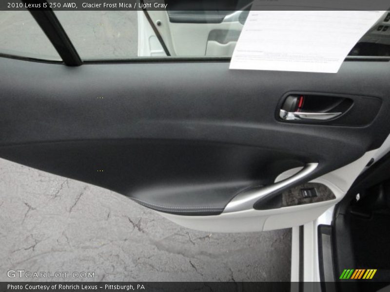 Glacier Frost Mica / Light Gray 2010 Lexus IS 250 AWD