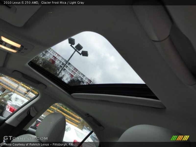 Glacier Frost Mica / Light Gray 2010 Lexus IS 250 AWD