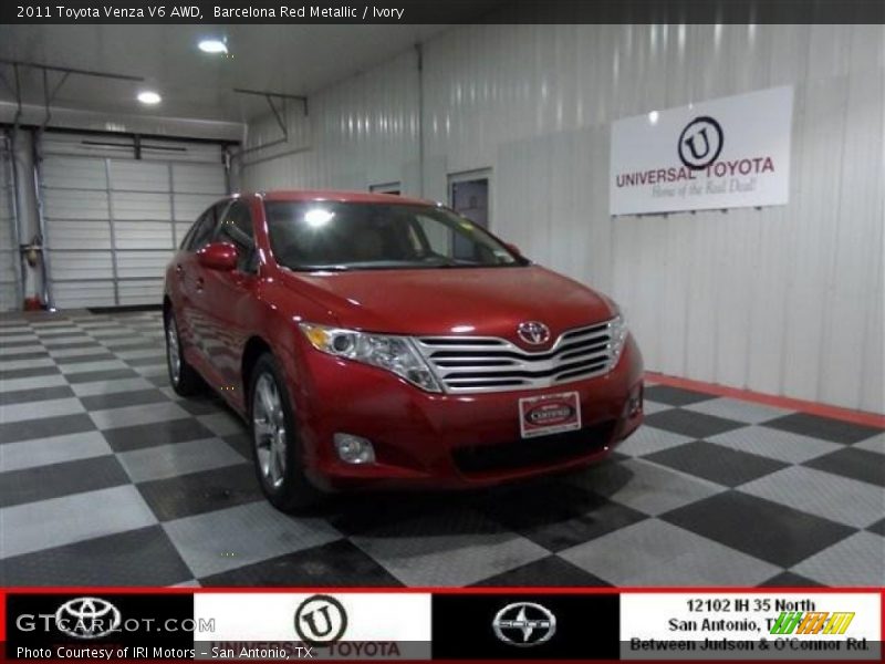 Barcelona Red Metallic / Ivory 2011 Toyota Venza V6 AWD