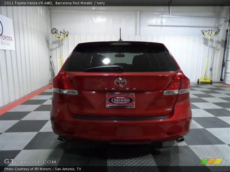Barcelona Red Metallic / Ivory 2011 Toyota Venza V6 AWD