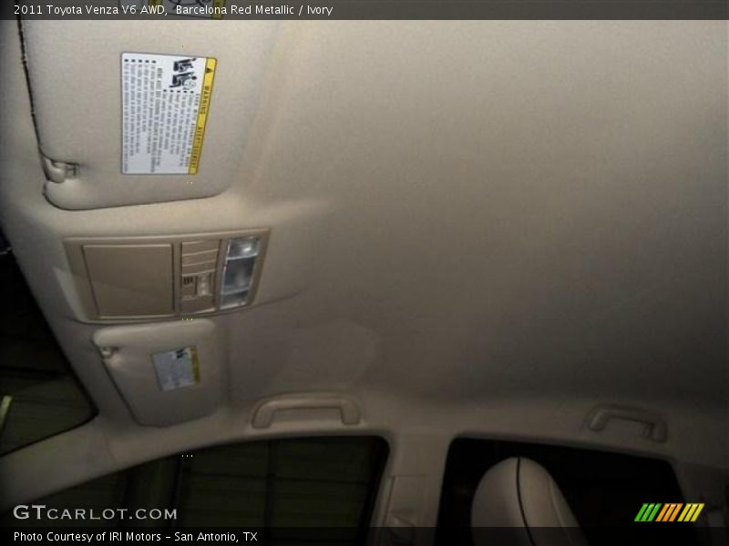 Barcelona Red Metallic / Ivory 2011 Toyota Venza V6 AWD