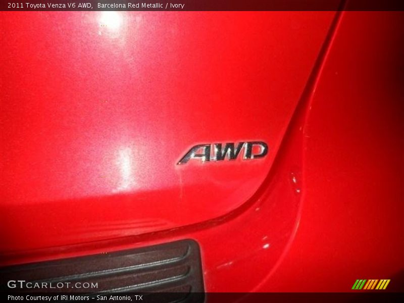 Barcelona Red Metallic / Ivory 2011 Toyota Venza V6 AWD
