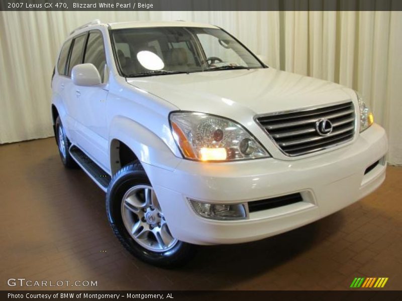 Blizzard White Pearl / Beige 2007 Lexus GX 470