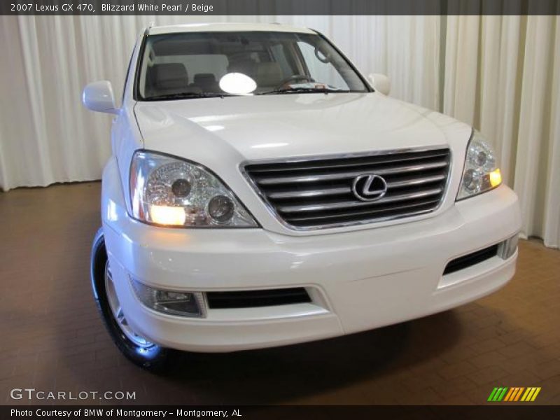 Blizzard White Pearl / Beige 2007 Lexus GX 470