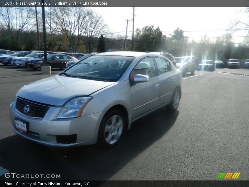 Brilliant Silver / Charcoal/Steel 2007 Nissan Sentra 2.0 S