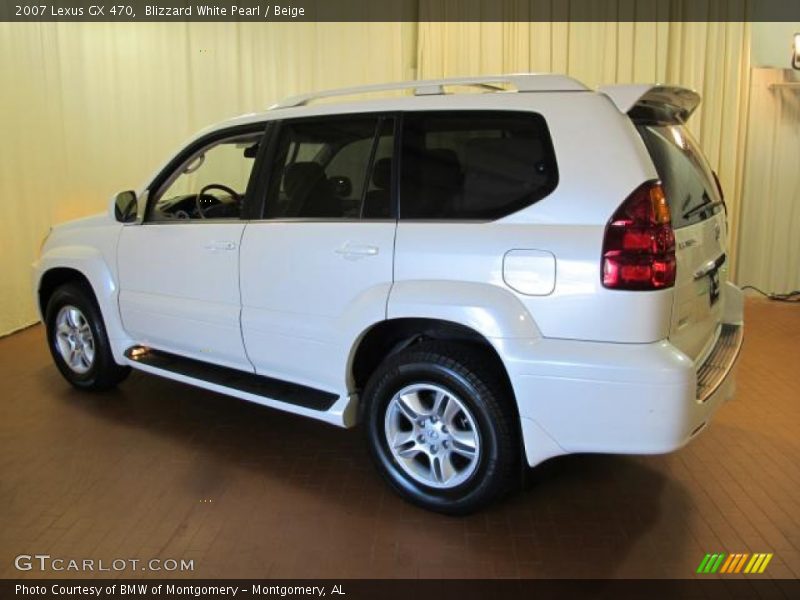 Blizzard White Pearl / Beige 2007 Lexus GX 470