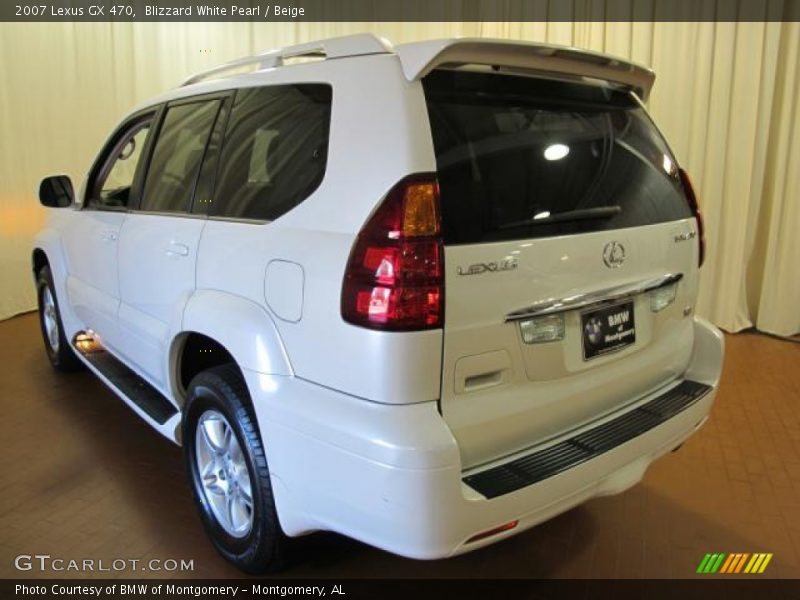 Blizzard White Pearl / Beige 2007 Lexus GX 470