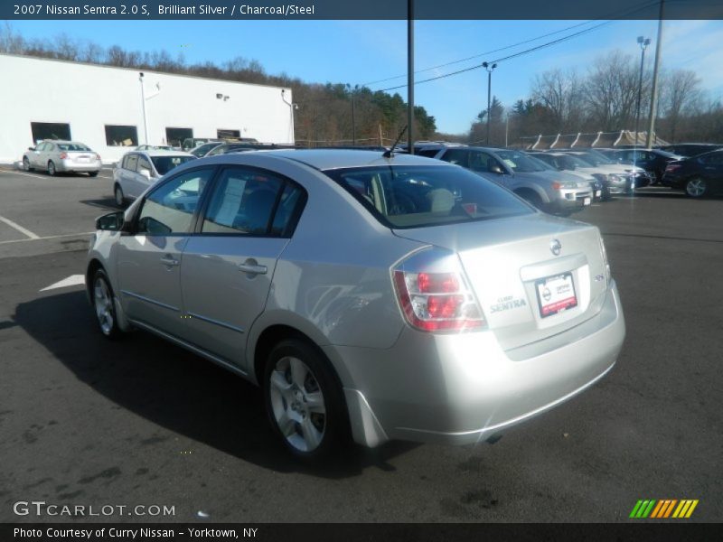 Brilliant Silver / Charcoal/Steel 2007 Nissan Sentra 2.0 S
