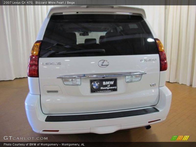 Blizzard White Pearl / Beige 2007 Lexus GX 470