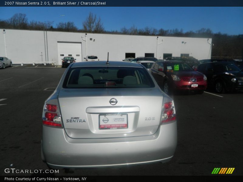 Brilliant Silver / Charcoal/Steel 2007 Nissan Sentra 2.0 S