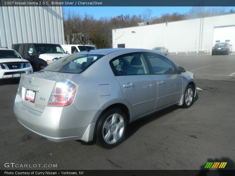 Brilliant Silver / Charcoal/Steel 2007 Nissan Sentra 2.0 S