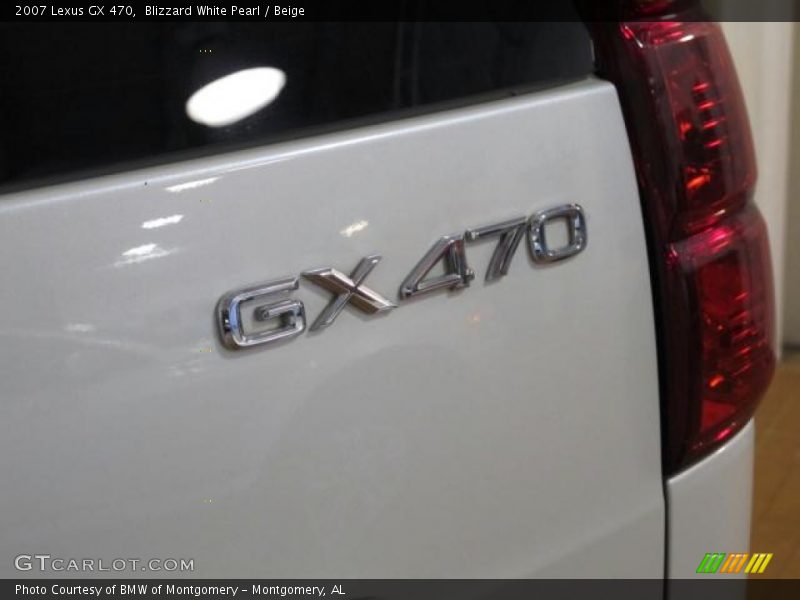 Blizzard White Pearl / Beige 2007 Lexus GX 470