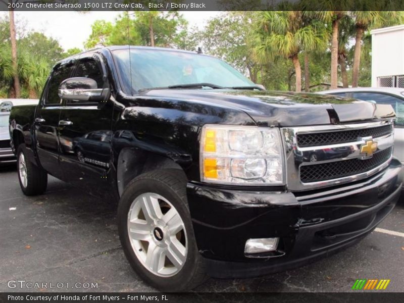 Black / Ebony Black 2007 Chevrolet Silverado 1500 LTZ Crew Cab