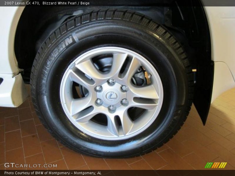 Blizzard White Pearl / Beige 2007 Lexus GX 470