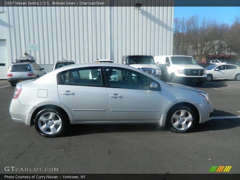 Brilliant Silver / Charcoal/Steel 2007 Nissan Sentra 2.0 S