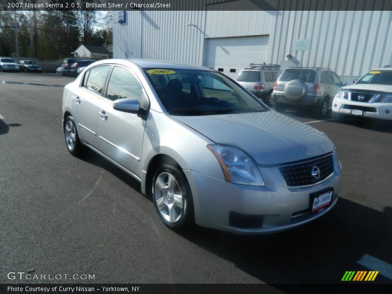 Brilliant Silver / Charcoal/Steel 2007 Nissan Sentra 2.0 S