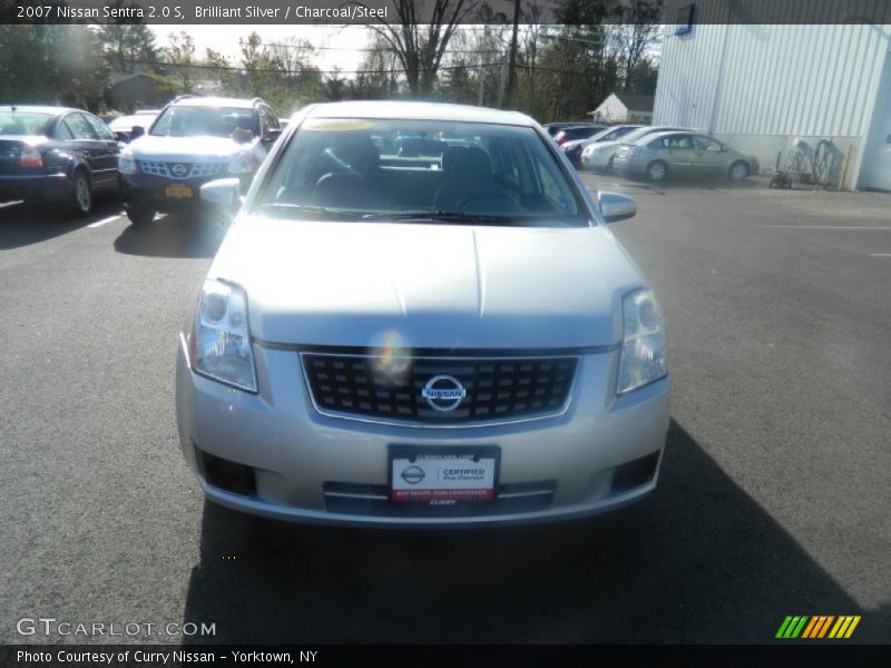 Brilliant Silver / Charcoal/Steel 2007 Nissan Sentra 2.0 S