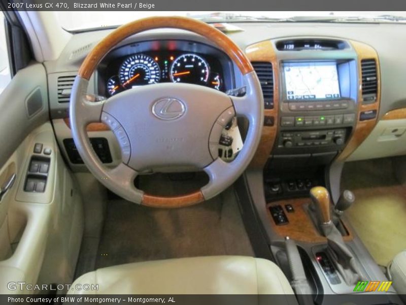 Blizzard White Pearl / Beige 2007 Lexus GX 470