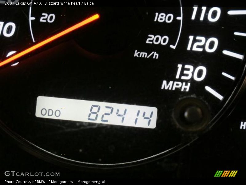 Blizzard White Pearl / Beige 2007 Lexus GX 470