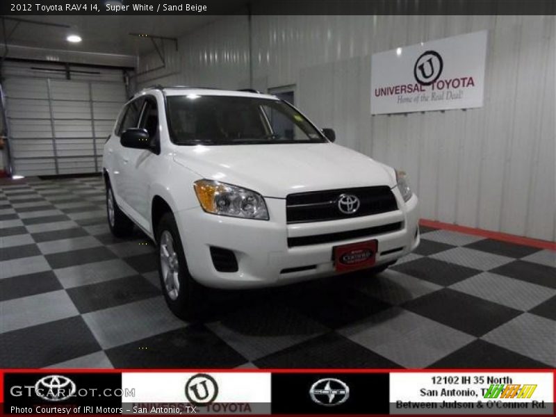 Super White / Sand Beige 2012 Toyota RAV4 I4