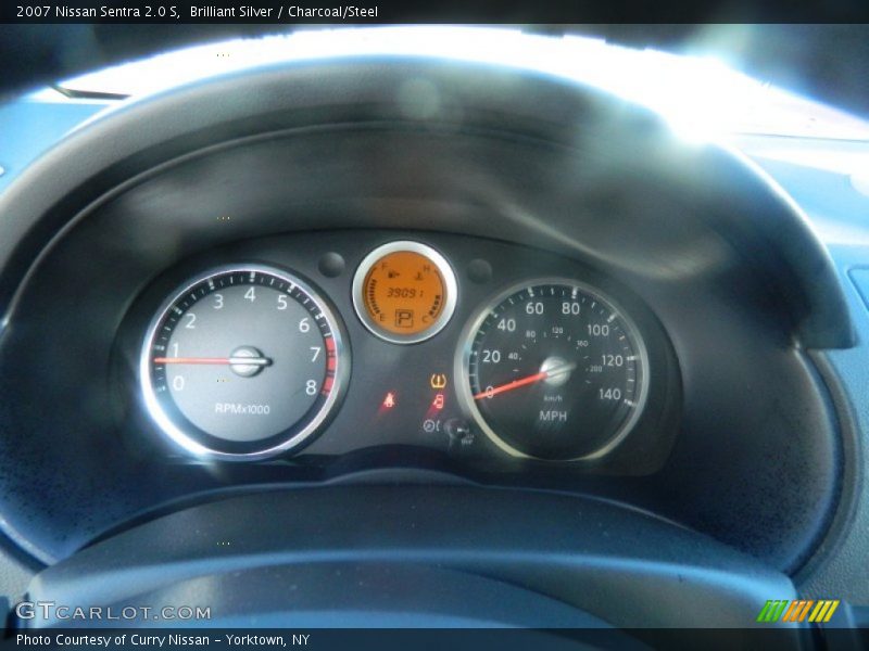 Brilliant Silver / Charcoal/Steel 2007 Nissan Sentra 2.0 S