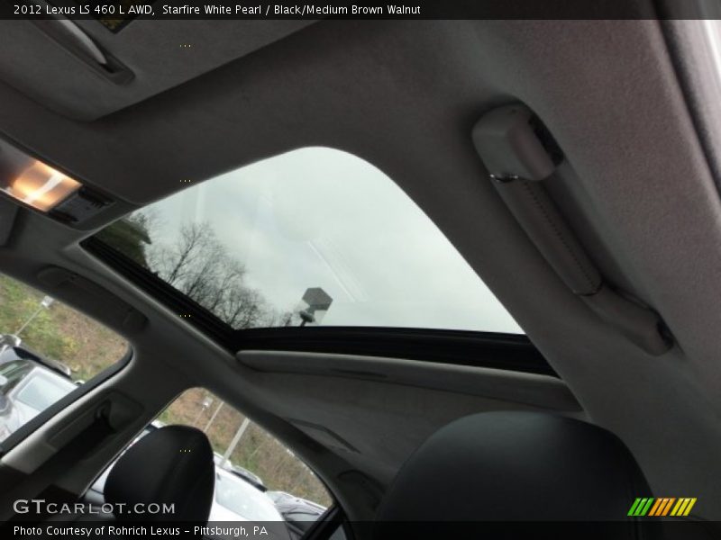 Starfire White Pearl / Black/Medium Brown Walnut 2012 Lexus LS 460 L AWD