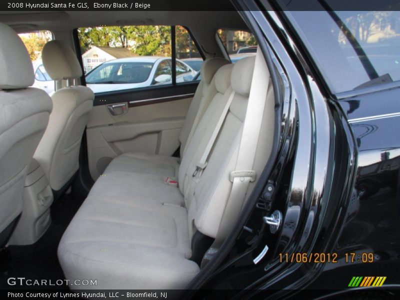 Ebony Black / Beige 2008 Hyundai Santa Fe GLS