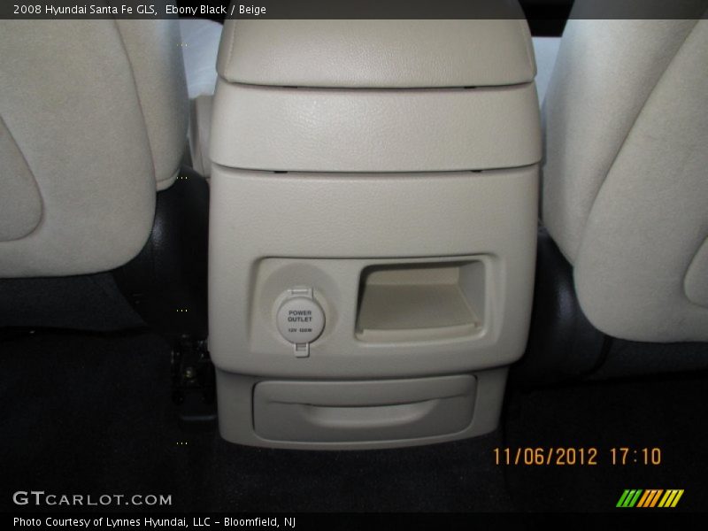 Ebony Black / Beige 2008 Hyundai Santa Fe GLS