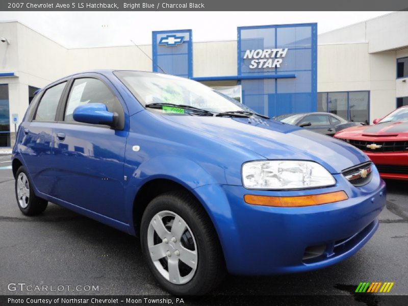 Bright Blue / Charcoal Black 2007 Chevrolet Aveo 5 LS Hatchback
