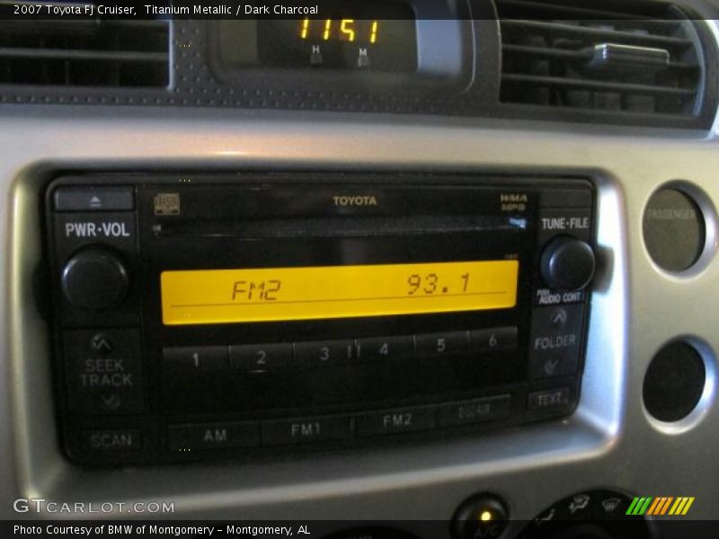 Titanium Metallic / Dark Charcoal 2007 Toyota FJ Cruiser