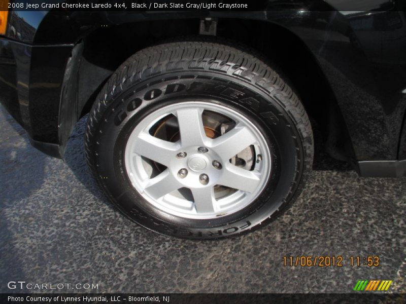 Black / Dark Slate Gray/Light Graystone 2008 Jeep Grand Cherokee Laredo 4x4