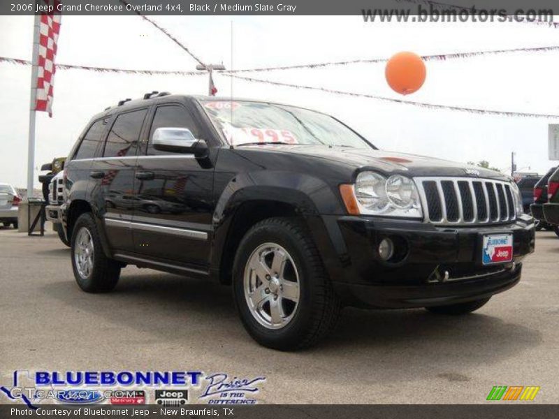 Black / Medium Slate Gray 2006 Jeep Grand Cherokee Overland 4x4