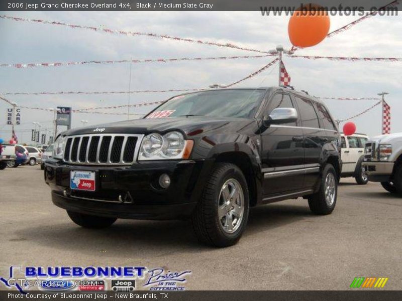 Black / Medium Slate Gray 2006 Jeep Grand Cherokee Overland 4x4