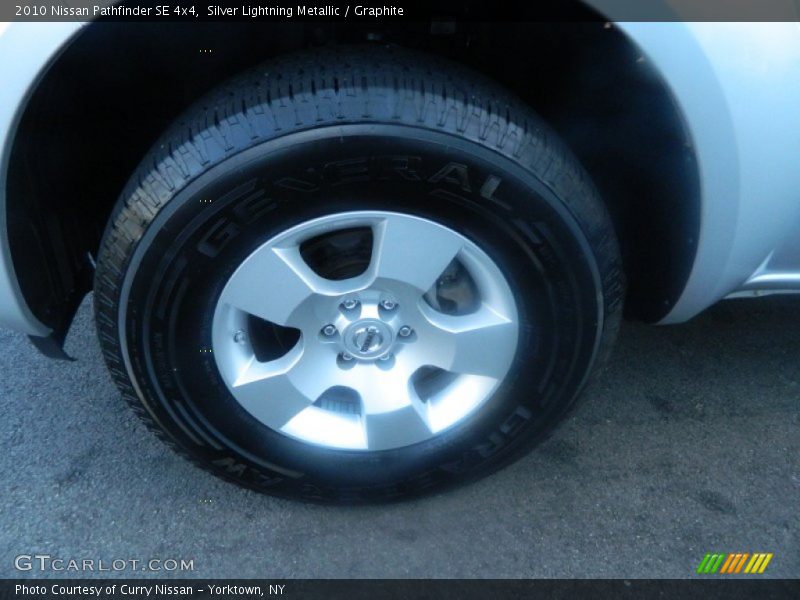 Silver Lightning Metallic / Graphite 2010 Nissan Pathfinder SE 4x4