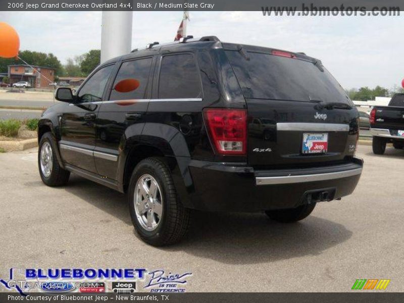 Black / Medium Slate Gray 2006 Jeep Grand Cherokee Overland 4x4