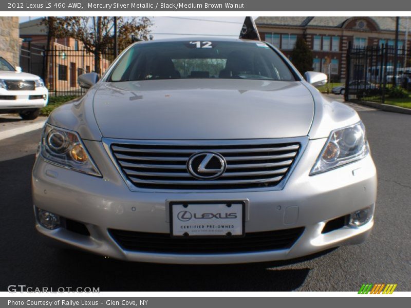 Mercury Silver Metallic / Black/Medium Brown Walnut 2012 Lexus LS 460 AWD