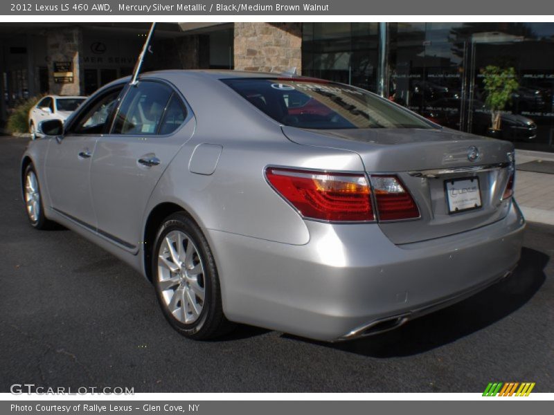 Mercury Silver Metallic / Black/Medium Brown Walnut 2012 Lexus LS 460 AWD