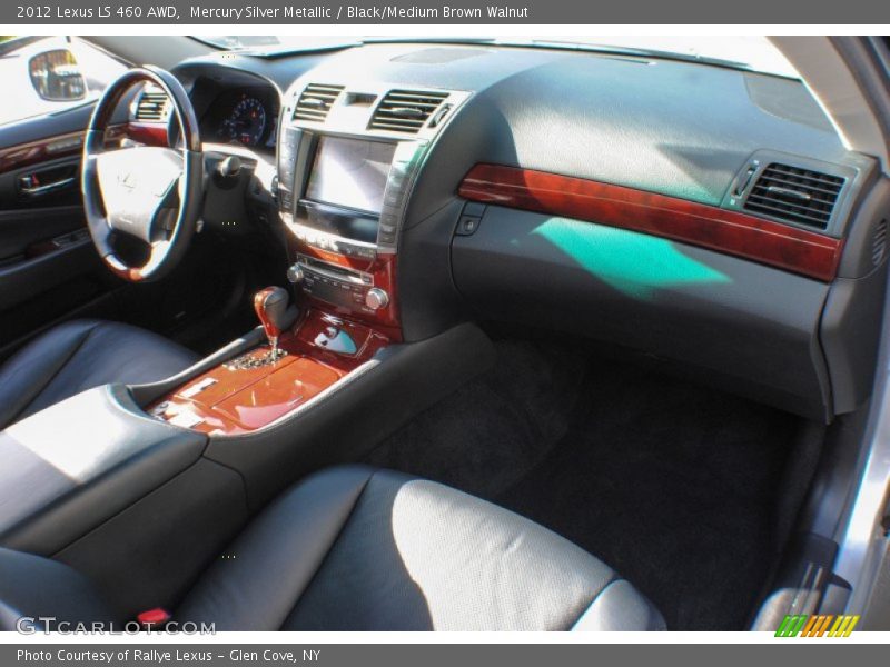 Mercury Silver Metallic / Black/Medium Brown Walnut 2012 Lexus LS 460 AWD