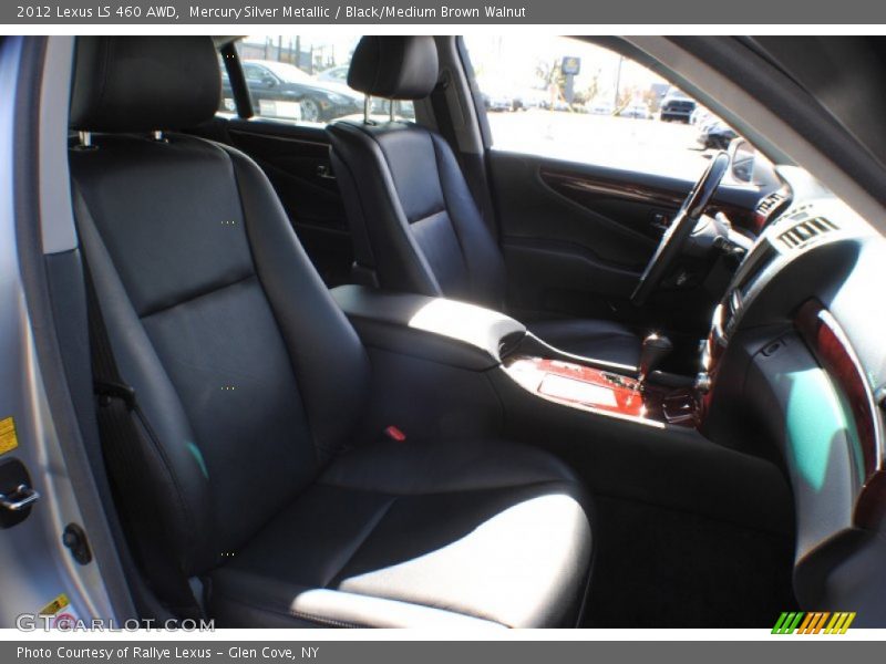 Mercury Silver Metallic / Black/Medium Brown Walnut 2012 Lexus LS 460 AWD