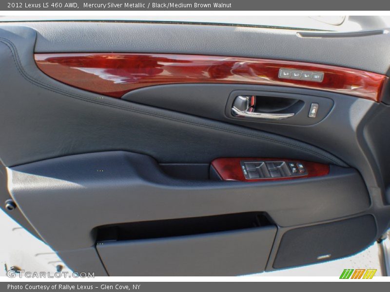 Mercury Silver Metallic / Black/Medium Brown Walnut 2012 Lexus LS 460 AWD