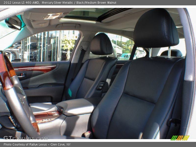 Mercury Silver Metallic / Black/Medium Brown Walnut 2012 Lexus LS 460 AWD