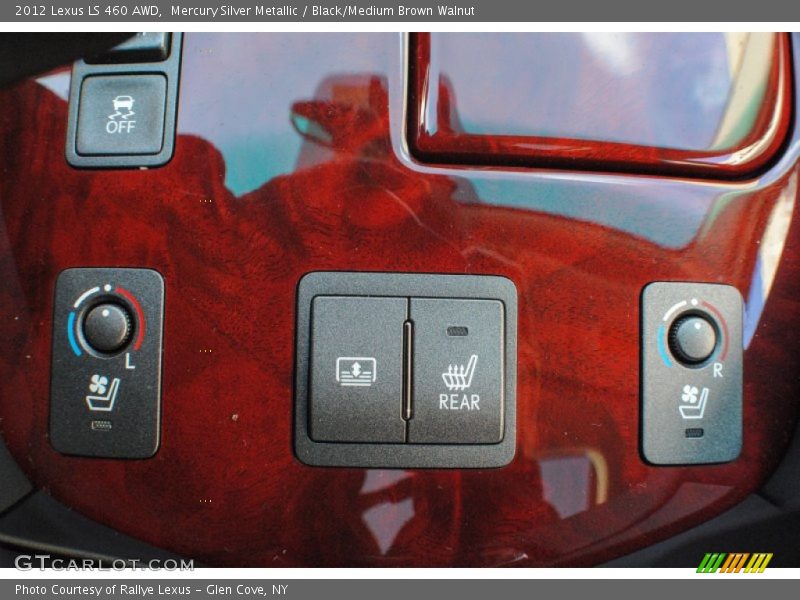 Mercury Silver Metallic / Black/Medium Brown Walnut 2012 Lexus LS 460 AWD