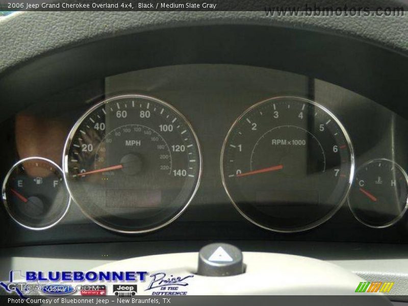 Black / Medium Slate Gray 2006 Jeep Grand Cherokee Overland 4x4