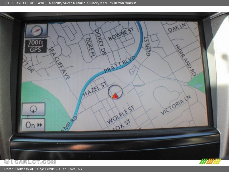 Mercury Silver Metallic / Black/Medium Brown Walnut 2012 Lexus LS 460 AWD
