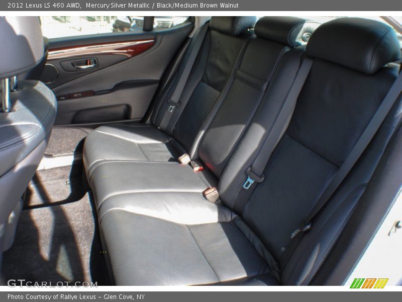 Mercury Silver Metallic / Black/Medium Brown Walnut 2012 Lexus LS 460 AWD