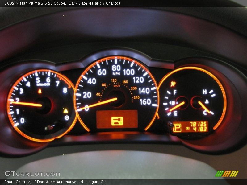 Dark Slate Metallic / Charcoal 2009 Nissan Altima 3.5 SE Coupe